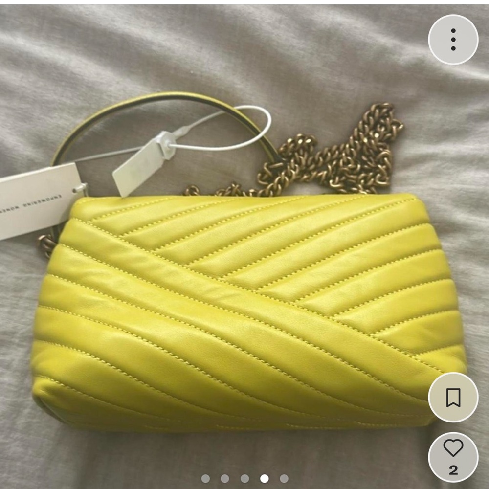 Tory Burch Kira Convertible chartreuse green Shoulder Bag - Picture 2 of 4